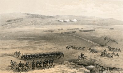 A bulganaki magaslatok lovassági ügye – az első ágyú, 1854. szeptember 19. alkotó: William Crimea Simpson