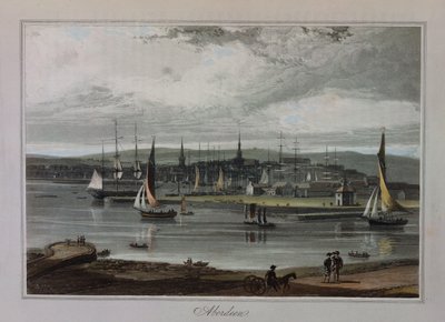 Aberdeen, Richard Ayton „Utazás Nagy-Britannia körül” című művéből alkotó: William Daniell