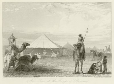 Ali sátra a Benonn táborban alkotó: William Daniell