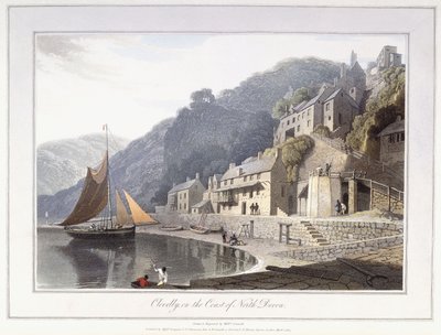 Clovelly, Észak-Devon partján alkotó: William Daniell