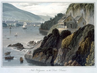„Near Kingswear, on the Dart, Devon”, 1825 alkotó: William Daniell