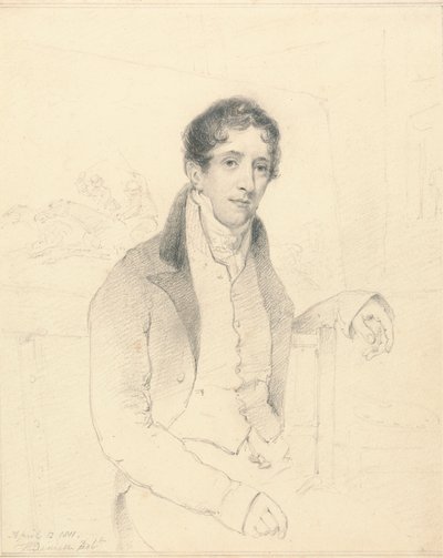 Egy sportművész, esetleg W. B. Daniell portréja alkotó: William Daniell