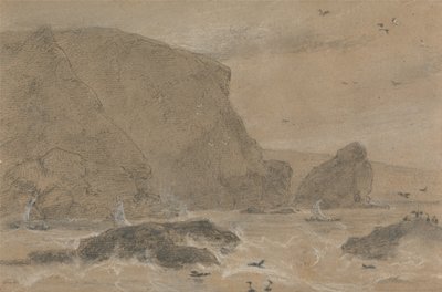 Tengeri édeskömény sziklája, St. Agnes, Cornwall alkotó: William Daniell