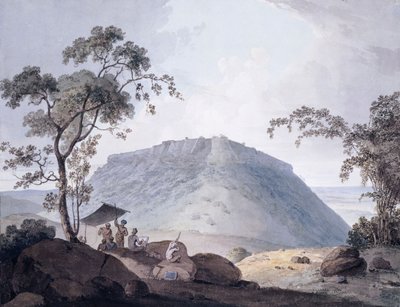Bijaigarh délkeleti képe, Uttar Pradesh, kb. 1790 alkotó: William Daniell