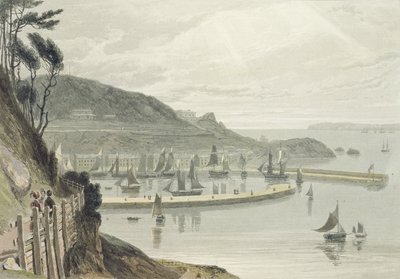 Torquay, Devon, „A Voyage Around Great Britain Undertaken between the Years 1814 and 1825” (1825-ben megjelent akvatinta) VIII. kötetéből alkotó: William Daniell