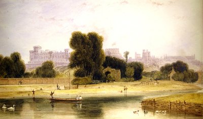 Windsori kastély Etonból, Berkshire-ből alkotó: William Daniell