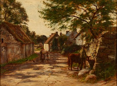 Késő délután egy vidéki utcában (olaj, vászon) alkotó: William Darling McKay