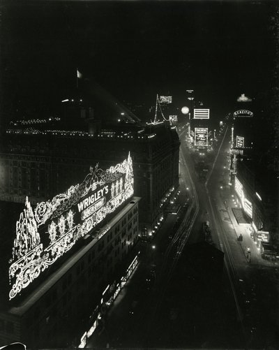 Times Square, a Times Building 16. emeletéről, 1917 alkotó: William Davis Hassler