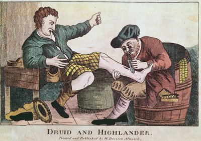 Druida és Highlander, 1815 alkotó: William Davison