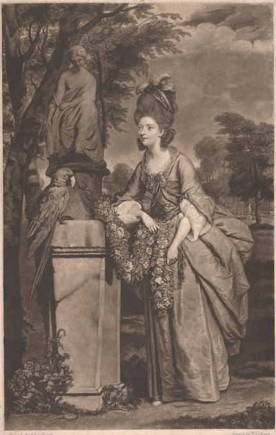 Erzsébet, Derby grófnője alkotó: William Dickinson