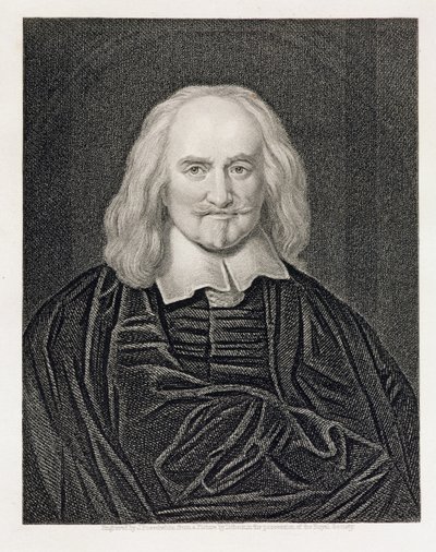 Thomas Hobbes (1588-1679) portréja James Posselwhite (1798-1884) kocsmája metszete. írta William Mackenzie alkotó: William Dobson