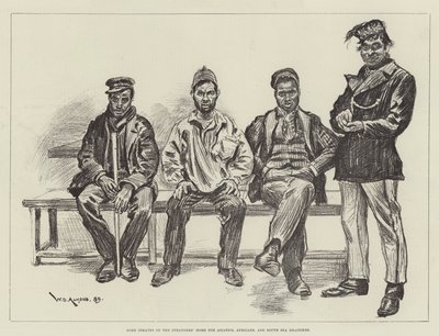 Az ázsiaiak, afrikaiak és déltengeri szigetlakók idegenek otthonának néhány foglya alkotó: William Douglas Almond