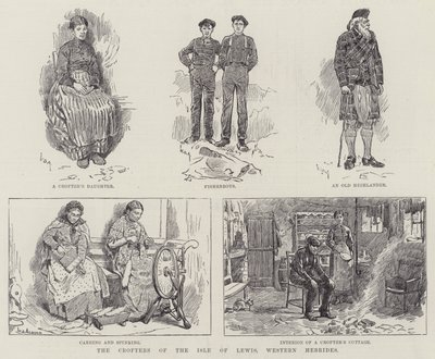 A Crofters of the Isle of Lewis, Nyugati Hebridák alkotó: William Douglas Almond