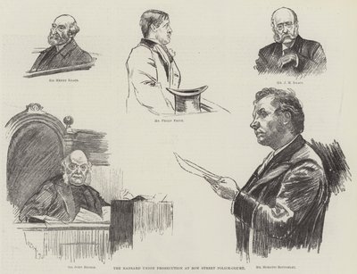 A Hansard Union ügyészsége a Bow Street Rendőrbíróságon alkotó: William Douglas Almond