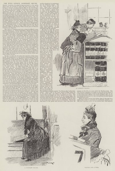 A Will Office, Somerset House alkotó: William Douglas Almond