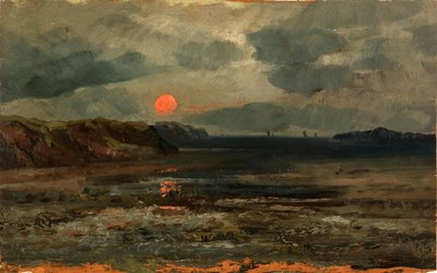 Napkelte Fishing Waters felett – Maine, kb. 1880. alkotó: William E. Norton