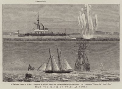 HRH, a walesi herceg a Cowes-ban alkotó: William Edward Atkins
