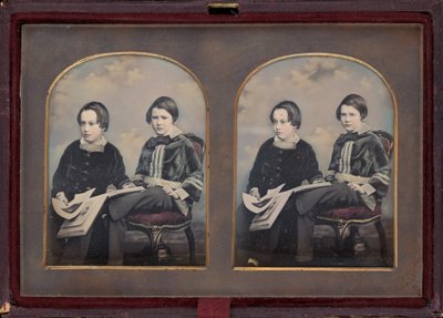 Két fiú portréja,1850-es évek (fénykép) alkotó: William Edward Kilburn