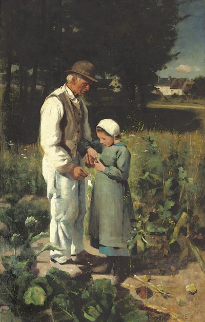 A mezőkön, Antwerpen sur Oise, 1882 alkotó: William Edward Stott