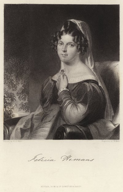 Felicia Hemans alkotó: William Edward West