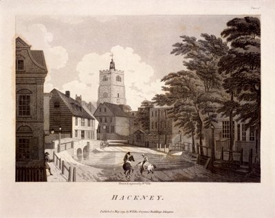 Hackney általános képe, London, 1791 alkotó: William Ellis