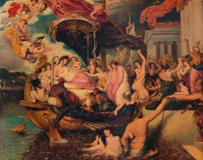 Kleopátra érkezése Kilikiába, 1821. alkotó: William Etty