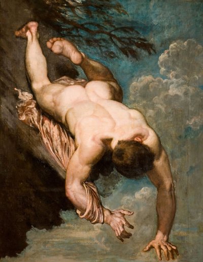 Manlius Hurled from the Rock, 1818. alkotó: William Etty
