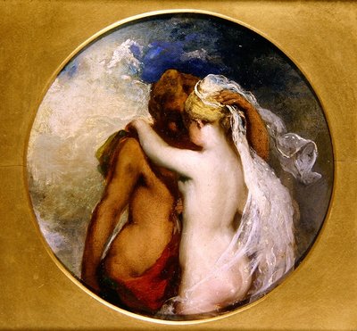 Nimfa és szatír (olaj a panelen) (lásd még: 352441) alkotó: William Etty
