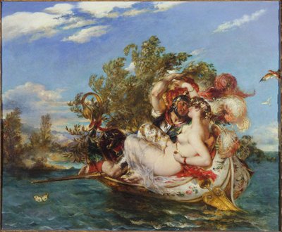 Phaedria és Cymochles alkotó: William Etty