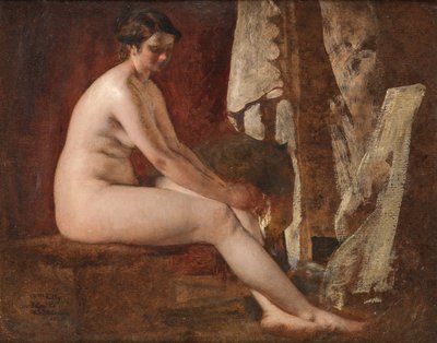 Ülő akt alkotó: William Etty