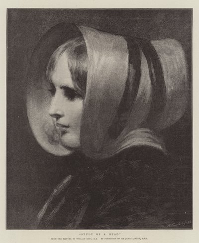 Egy fej tanulmányozása alkotó: William Etty