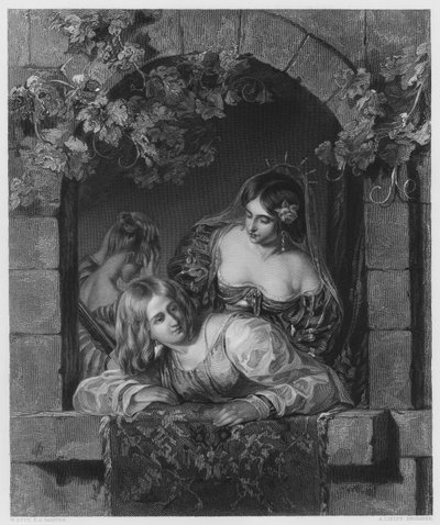 A velencei menyasszonyok, a Vernon Galéria képéről (metszet) alkotó: William Etty