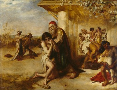 A bűnbánó tékozló fiú visszatér atyjához, 1841 előtt alkotó: William Etty