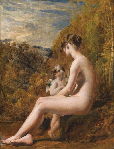 Vénusz és Ámor (olaj malomdeszkán) alkotó: William Etty