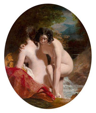 Fürdőző nők (olaj, panel) alkotó: William Etty