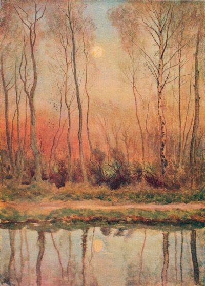 „Egy Surrey-csatorna, este”, 1893 alkotó: William Eyre Walker