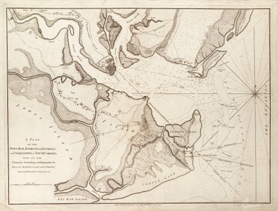 Charlestown terve, Dél-Karolina alkotó: William Faden