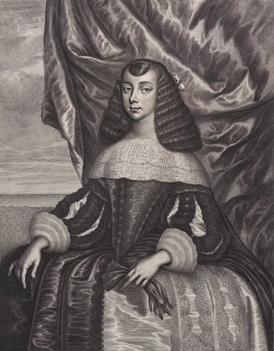 Braganzai Katalin, 1662. alkotó: William Faithorne