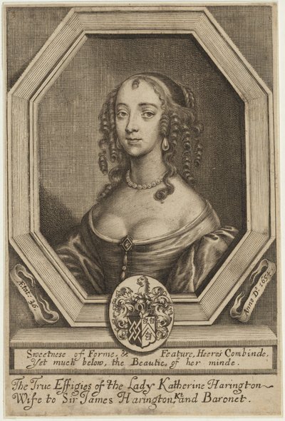 Lady Katherine Harrington alkotó: William Faithorne