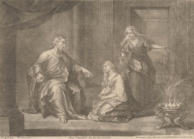 Mária dicsérte, Márta elítélte alkotó: William Faithorne
