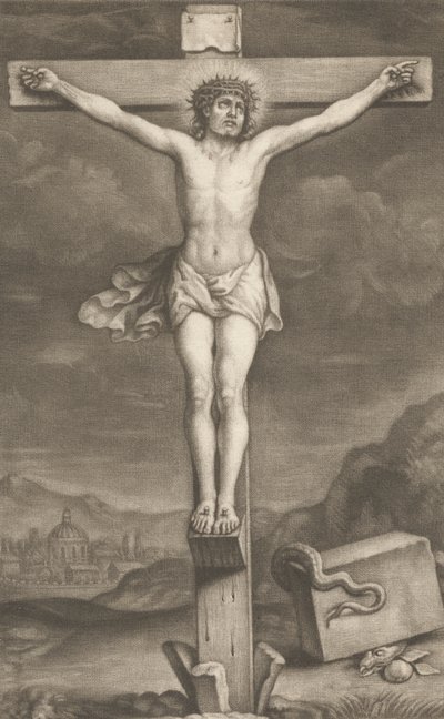 A keresztre feszítés alkotó: William Faithorne