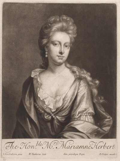 A tisztelt Mrs. Marianne Herbert alkotó: William Faithorne