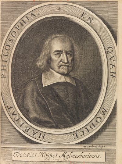 Thomas Hobbes portréja 1588-1679, 1642. alkotó: William Faithorne the Elder