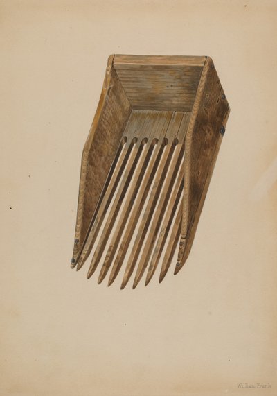 Áfonyaszüreti kanál, c. 1942. alkotó: William Frank