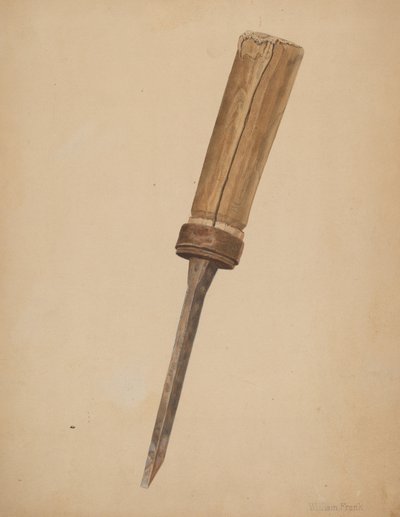 Kocsigyártó vésője, c. 1942. alkotó: William Frank