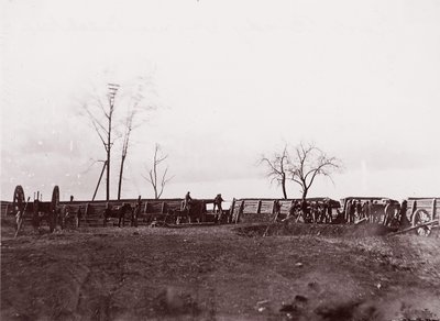 Fort Brady, Virginia, Dutch Gap közelében, 1865. alkotó: William Frank Browne