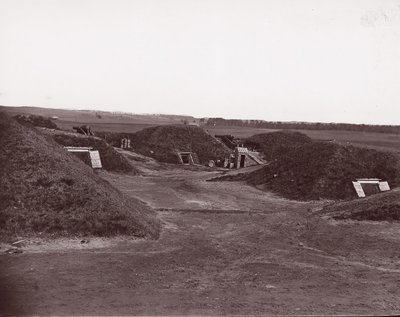 Fort Darling, James River, 1865. alkotó: William Frank Browne.