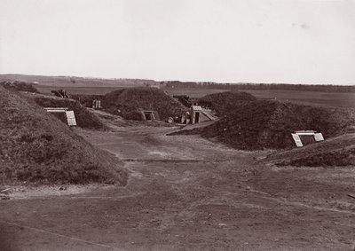 Fort Darling, James River, kb. 1865. alkotó: William Frank Browne