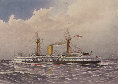 HMS Colossus, 1. osztályú csatahajó alkotó: William Frederick Mitchell