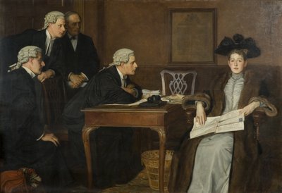 A vádlott és a védő alkotó: William Frederick Yeames